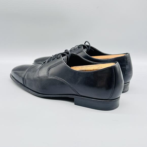 Cole Haan Shoes Mens 8.5 Black Leather Square Cap Toe Oxford Lace Up Dress main image 7